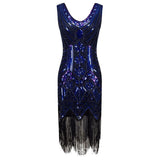 1920S Dress Vintage Dress Handmade Beaded Sequined Tassel Evening Gown