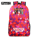 Stranger Things Backpack Youth Student Schoolbag Men's and Women's Casual Backpack