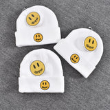 Drew House High Street Drew Biber Same Style Pigsty Embroidered Smiley Grimace Woolen Cap Knitted Hat Beanie Hat Ins Fire