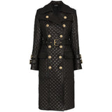 Leather Biker Coat Gothic Leather Jacket Women Pu Jackets Winter Mid-Length Sheep Leather Coat