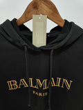 T Shirt Balmain Spring Gilding Letters Cotton Hooded Sweater