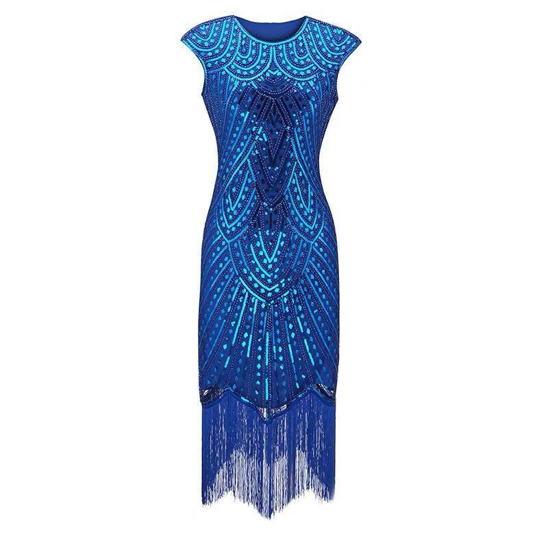 1920S Dress Evening Dress Women's Retro Dress Sequins Dress