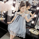 Children Girl Summer Dress Embroidery Summer Formal Dress