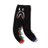 Shark Print Pant Contrast Color Trousers Sweatpants Men And Women Youth Fashion Pants