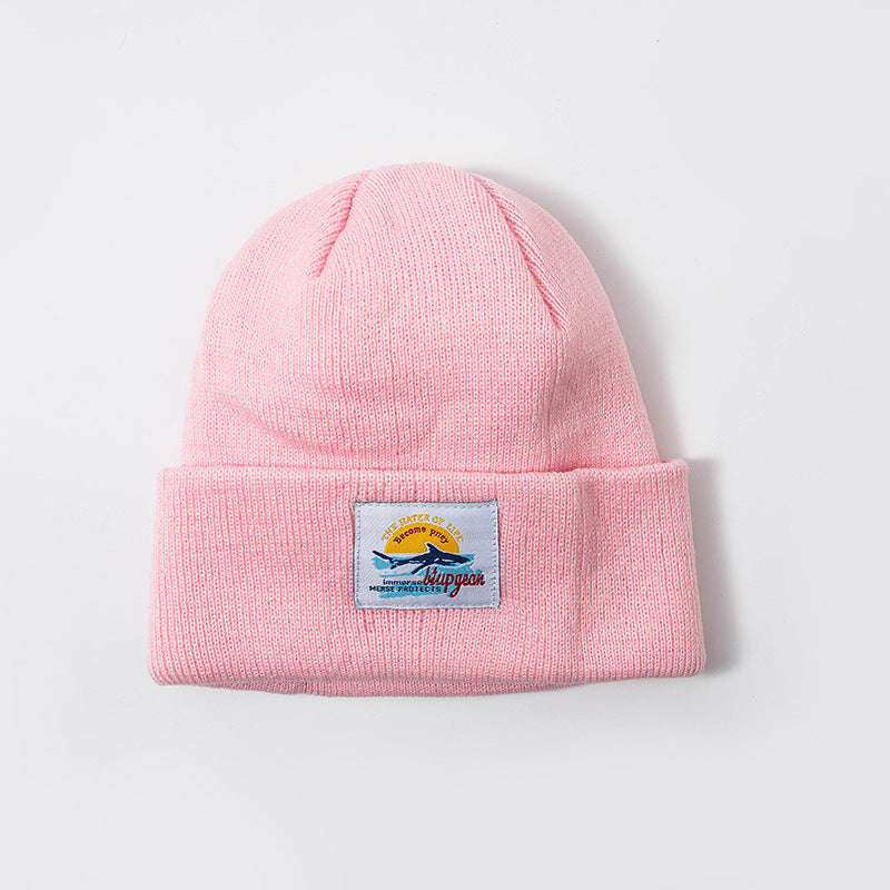 Toboggan Hat Woolen Cap Men's and Women's Autumn and Winter Casual Knitted Hat Warm Hat