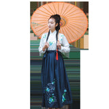 Chinese Traditional Dress Waist Embroidered Daily Suit