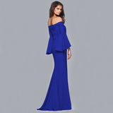 Formal Dresses & Gowns Evening Long Dress Sexy off-Neck Split Women's Dress