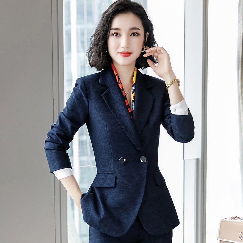 Women Autumn Uniform Designs Formal Style Office Lady Bussiness Attire Work Suit Coat Suit Formal Wear