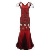 1920S Dress Women's Pearl Embroidery Dress Dress Dress