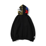 Bape Military Hoodie Joint Hooded Cardigan Men'S Women'S Pullover Coat