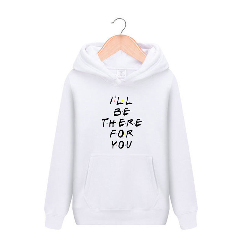 Friends Joey Hoodie Printed Men and Women plus Velvet Hooded Pullover