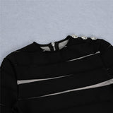 Maddy Euphoria Outfits Slim Fit Stretch Sexy See-Through Stitching