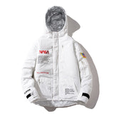 NASA Varsity Jacket Winter Menswear Hooded Jacket Cotton-Padded Jacket