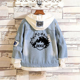 Comic Denim Jacket Anime Clothes Denim Jacket