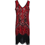 1920S Dress Vintage Dress Handmade Beaded Sequined Tassel Evening Gown