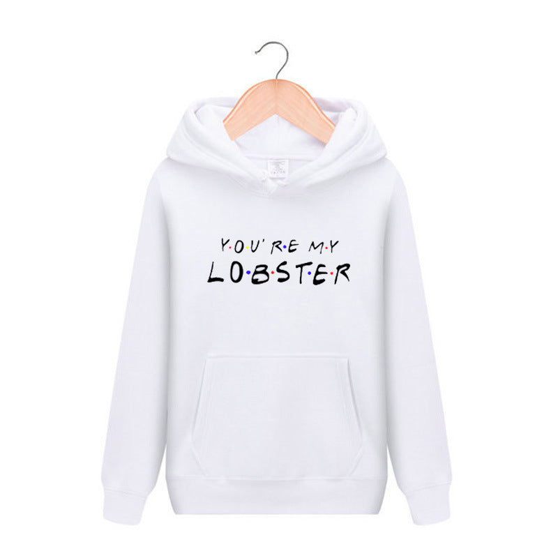 Friends Joey Hoodie Printed Men and Women plus Velvet Hooded Pullover