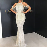 Formal Dresses & Gowns Women's Dress Sexy Tassel Slim-Fit Dress