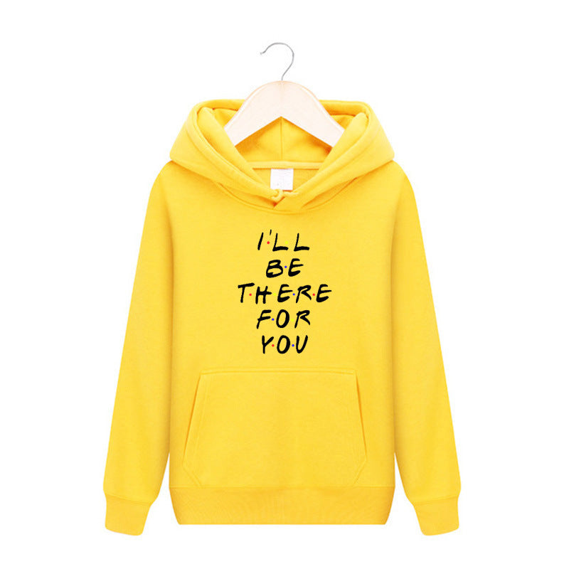 Friends Joey Hoodie Printed Men and Women plus Velvet Hooded Pullover