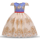 Toddler Girls Sequin Gown Dress Personality Backless Dress Bow Children Shirt Mesh Formal Dress