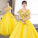 Women's Evening Dress Ball Gown Princess Quinceanera Wedding Dresses Dress Performance Tulle Tutu Dress Chorus Performance Dress Female