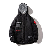 NASA Varsity Jacket Winter Menswear Hooded Jacket Cotton-Padded Jacket