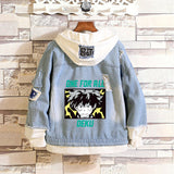 Comic Denim Jacket Anime Clothes Denim Jacket
