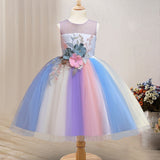 Toddler Girls Sequin Gown Dress Children's Dress Princess Dress Host Catwalk Performance Wear Long Dress
