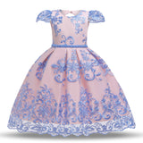 Toddler Girls Sequin Gown Dress Personality Backless Dress Bow Children Shirt Mesh Formal Dress