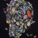 GVC T Shirt Insect Skull Pattern Pure Cotton Loose Short Sleeve T-shirt Men