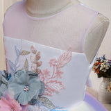 Toddler Girls Sequin Gown Dress Children's Dress Princess Dress Host Catwalk Performance Wear Long Dress