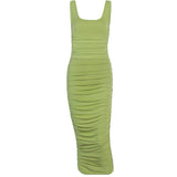 Victoria Beckham Dresses Autumn And Winter Solid Color Sleeveless Slim Fit