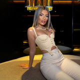 Music Festivals Rave Outfits Girls Tops Spring and Summer Women's Clothing Sexy Slim Vest