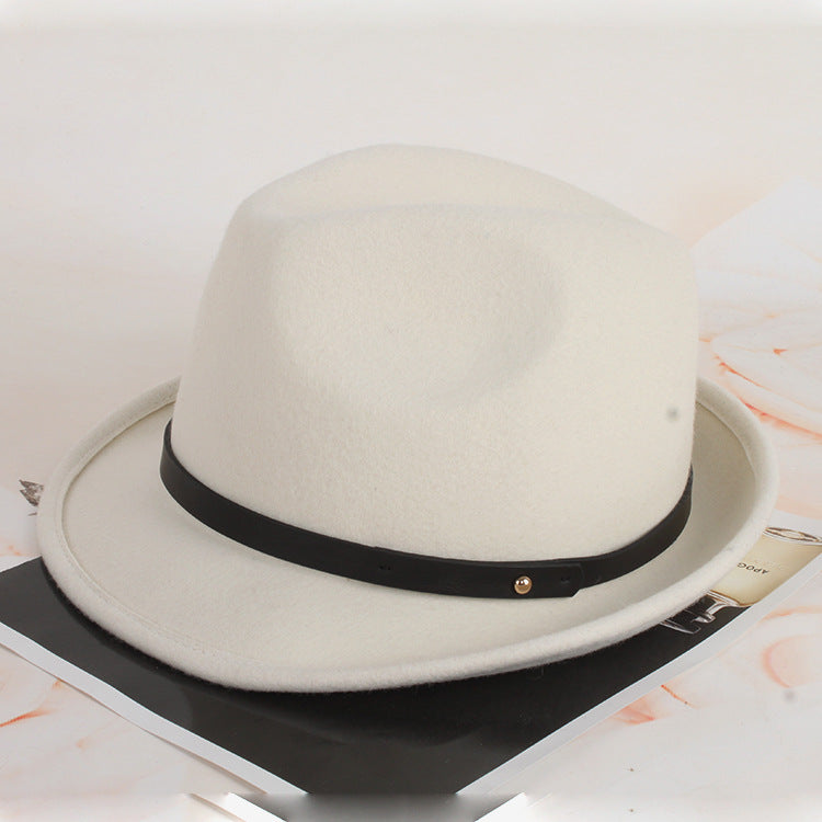 Fedora Golf Hats Autumn and Winter Felt Cap British Hat