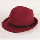 Fedora Golf Hats Autumn and Winter Felt Cap British Hat