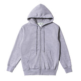 Black Zip Up Hoodie Pure Thickened Zipper Hooded Sweater Cardigans for Men and Women