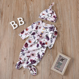 Knotted Baby Gown Children's Pajamas Spring and Autumn Anti-Kicking Blanket Sleeping Bag