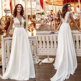 See through Wedding Dress Wedding White Long Type Mid Waist Evening Dress Sleeveless Gown