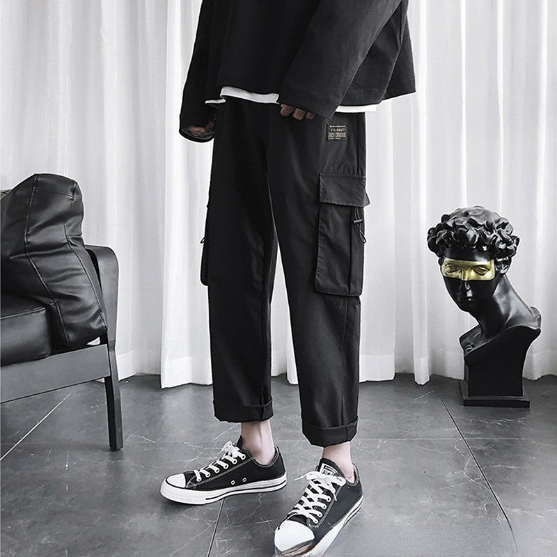 Men Pants Men's Drawstring Autumn Loose Sports Casual Pants
