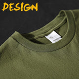 Tactics Style T Shirt for Men Printed Long Short Sleeve T-shirt Men Crew Neck Casual Slim Fit