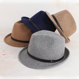 Fedora Golf Hats Autumn and Winter Felt Cap British Hat