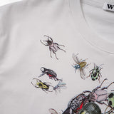 GVC T Shirt Insect Skull Pattern Pure Cotton Loose Short Sleeve T-shirt Men
