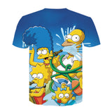Homer Simpson Shirt Spring and Summer Men's Short-Sleeved Printed T-shirt