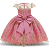 Toddler Girls Sequin Gown Dress Children's Dress Princess Dress for Girls Wedding Dress
