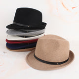 Fedora Golf Hats Autumn and Winter Felt Cap British Hat
