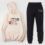 Travis Scott Astroworld Hoodie & Pant 2 Piece Set Printed Men and Women Fashion Casual Top
