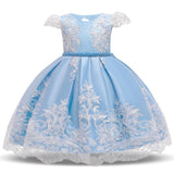 Toddler Girls Sequin Gown Dress Girls' Wear Female Older Children's Dress Sequined Princess Dress Lace