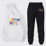 Travis Scott Astroworld Hoodie & Pant 2 Piece Set Printed Men and Women Fashion Casual Top