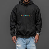 Travis Scott Astroworld Hoodie Embroidered Sweater Autumn and Winter Men's Sweater