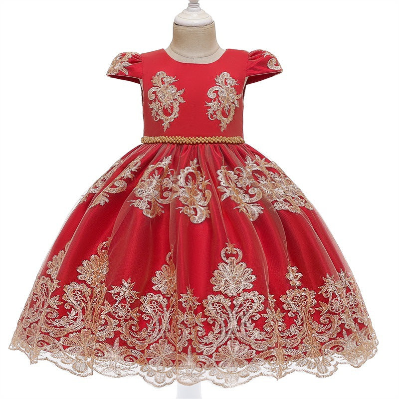 Toddler Girls Sequin Gown Dress Children's Dress Princess Dress for Girls Wedding Dress