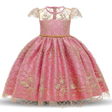 Toddler Girls Sequin Gown Dress Children's Dress Princess Dress for Girls Wedding Dress